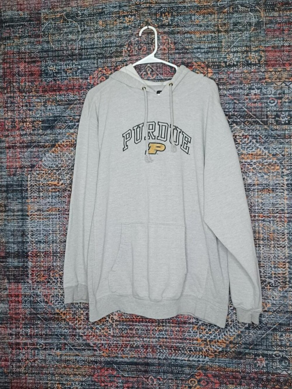 Vtg Y2K Starter mens heathered gray Purdue hoodie XL